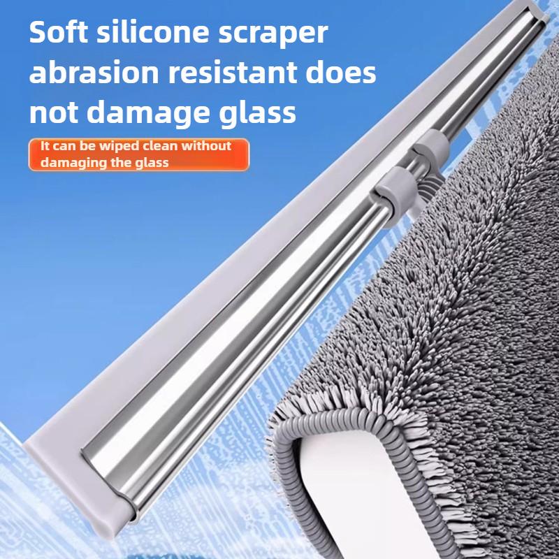 Инструмент для мытья окон, двухсторонний скребок для мытья стекол на открытом воздухе, бытовой скребок