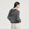 FivePlus Women's Striped Hooded Knit Cardigan