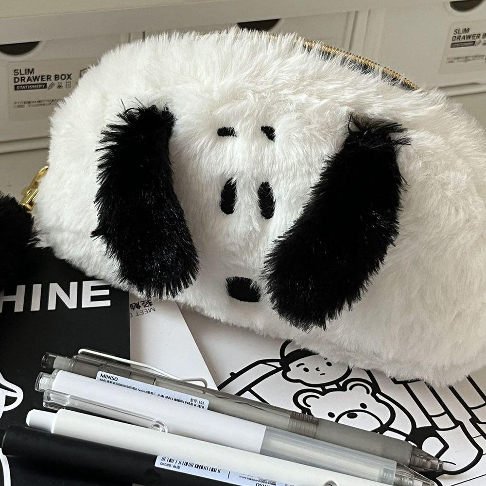 Мультяшная плюшевая сумка для ручек большой емкости, пенал, пенал, сумка для хранения канцелярских принадлежностей, подарки для школьников, школьные канцелярские принадлежности