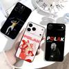 Чехол для телефона PLK French Rapper для IPhone 17,16,15,14,13,12,11,Plus,Pro,Max,Plus,XS, мягкий чехол Черный силикон
