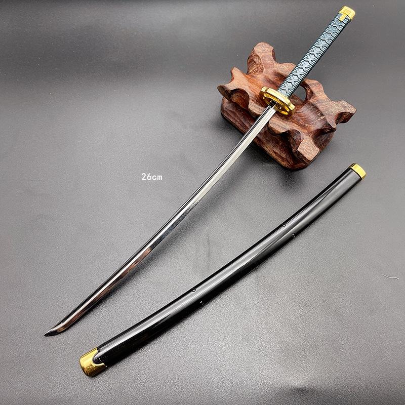 Elden Magic Ring Самурайский меч 26 см Металлическая модель: Луна, Кровавое море, Знаменитый меч