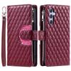For Samsung Galaxy A17 Case Zipper Pocket Glitter Leather Phone Cover with Wrist Strap