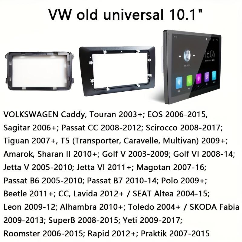 9/10 дюймов 2 DIN для Android головное устройство Рамка для автомагнитолы Комплект для VW для Skoda Seat Автомагнитола Приборная панель Фасция Ободок Лицевая панель