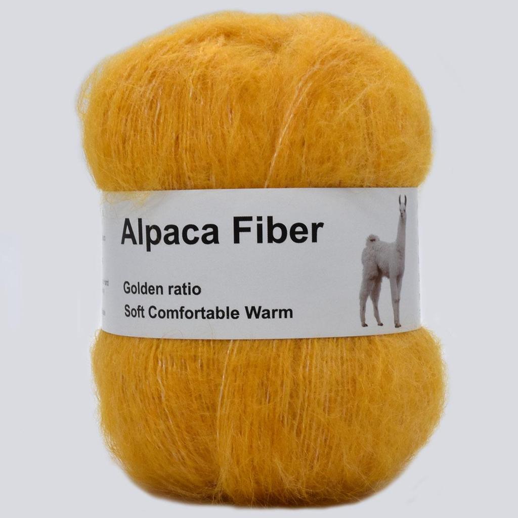 6 шт. пряжа из шерсти альпаки с ворсом для вязания 50 г/шт. 380 м/шт. вязальная пряжа для вязания крючком