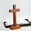Natural Ash Wood Cross Redwood Color Christian Wood Cross Gift Jesus Wooden Cross Decoration