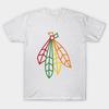 Футболка женская Blackhawks Feathers Harajuku Print Kawaii футболка летняя женская футболка с коротким рукавом топ футболка