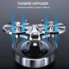 Car Interior Decoration Solar Powered Airplane Rotating Perfume Diffuser Decoration Car Airplane Rotating Air Freshener