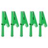 5pcs Insulated Alligator Clip For High Current Power Wire Testing Copper Plated Featuring 4mm Banana Plug Hole