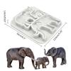 Jungle Animal Mousse Silicone Mold Fondant Cake Border Mould Chocolate Mould Cake Decor Tools Kitchen Baking Accessories X3UC