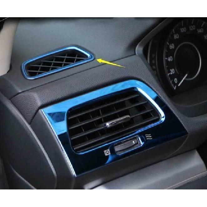 Для Honda CR-V CRV 2012-2016 Синяя Сталь Отделка Дефлектора Воздуховода AC L&R 2 шт.
