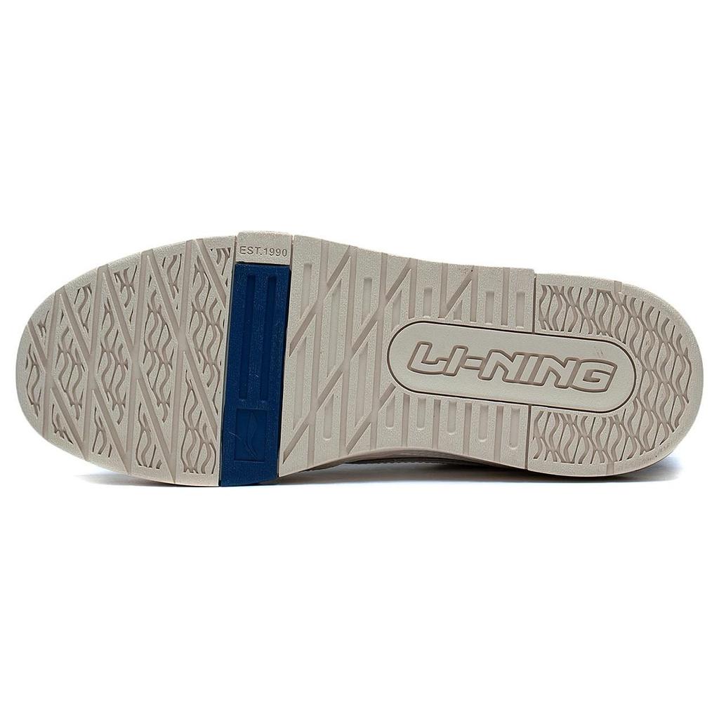 Li Ning 001 Btc Prm прочные дышащие низкие кроссовки для скейтбординга мужские белые синие AGCT003-1