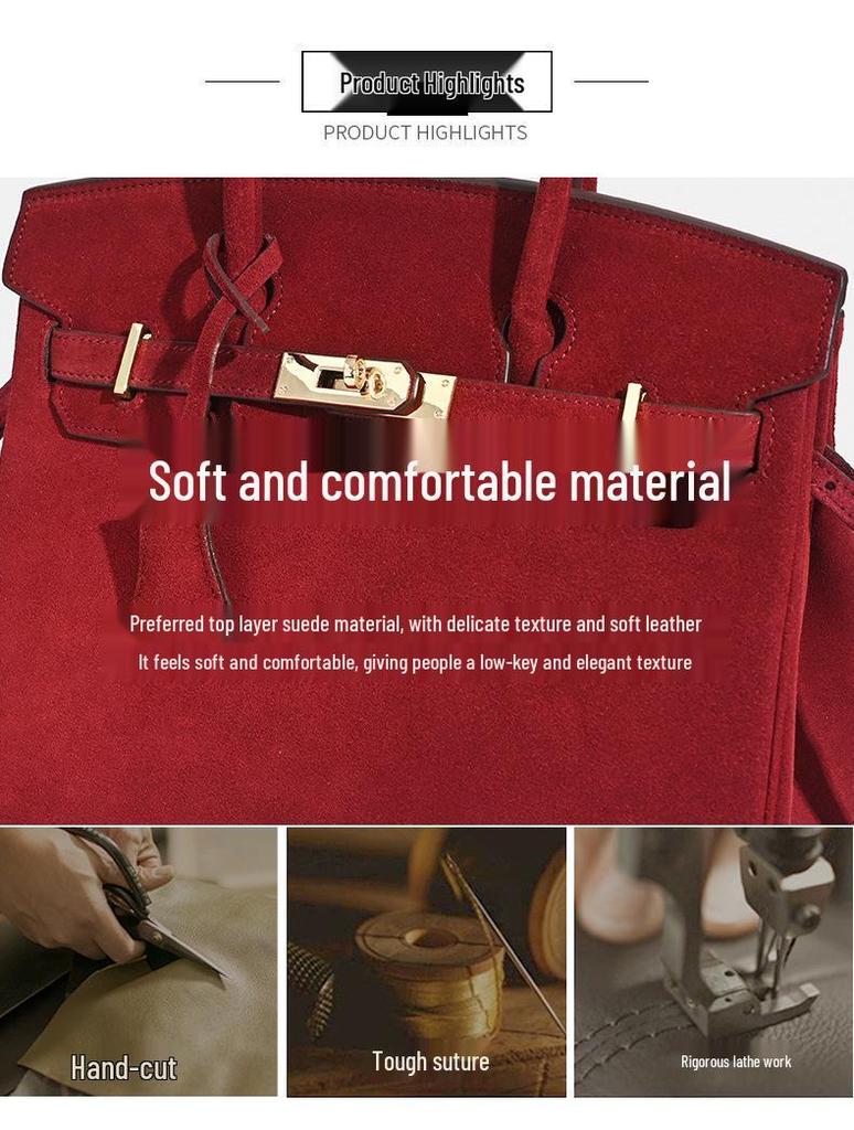 Женская сумка из натуральной кожи, замши, платиновой расцветки, большой вместимости, на плечо и через плечо, Осень/Зима 2025