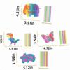 Cartoon Sensory Activity Board With 11 Rods Silicone Toys Children's Educational And Stress-Relieving Toys for Kids Adult