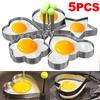 Stainless Steel Fried Egg Mold Heart Pancake Maker Breakfast Baking Omelette Rings Cooking Tools Kitchen Accessories Gadget