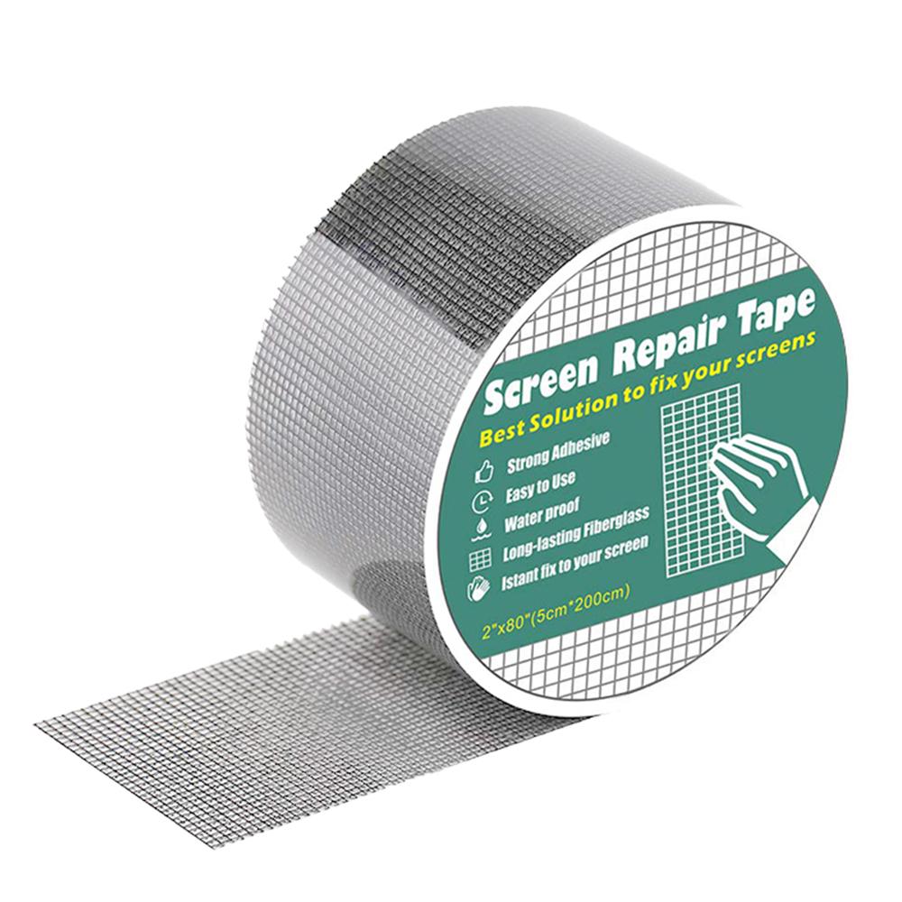 Window Mosquito Net Repair Tape Waterproof Self Adhesive Window Screen Repair Patch Strong Anti-Insect Mesh Broken Holes Repair