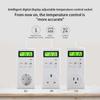 Беспроводной интеллектуальный термостат для розетки Съемные термостаты Подсветка