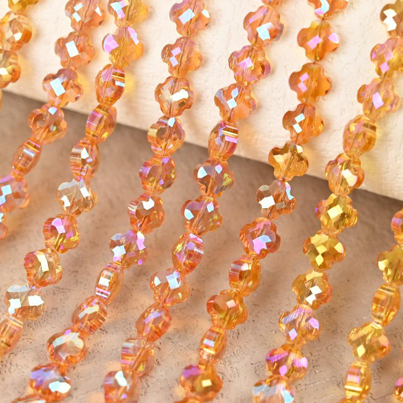 Гальванизированный четырехлистный клевер шерпа бисерные аксессуары для изготовления ожерелий своими руками