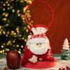 Christmas Candy Bag Snowman Santa Claus Reindeer Doll Bag Drawstring Xmas Goody Holder Favor Bags for Christmas Eve