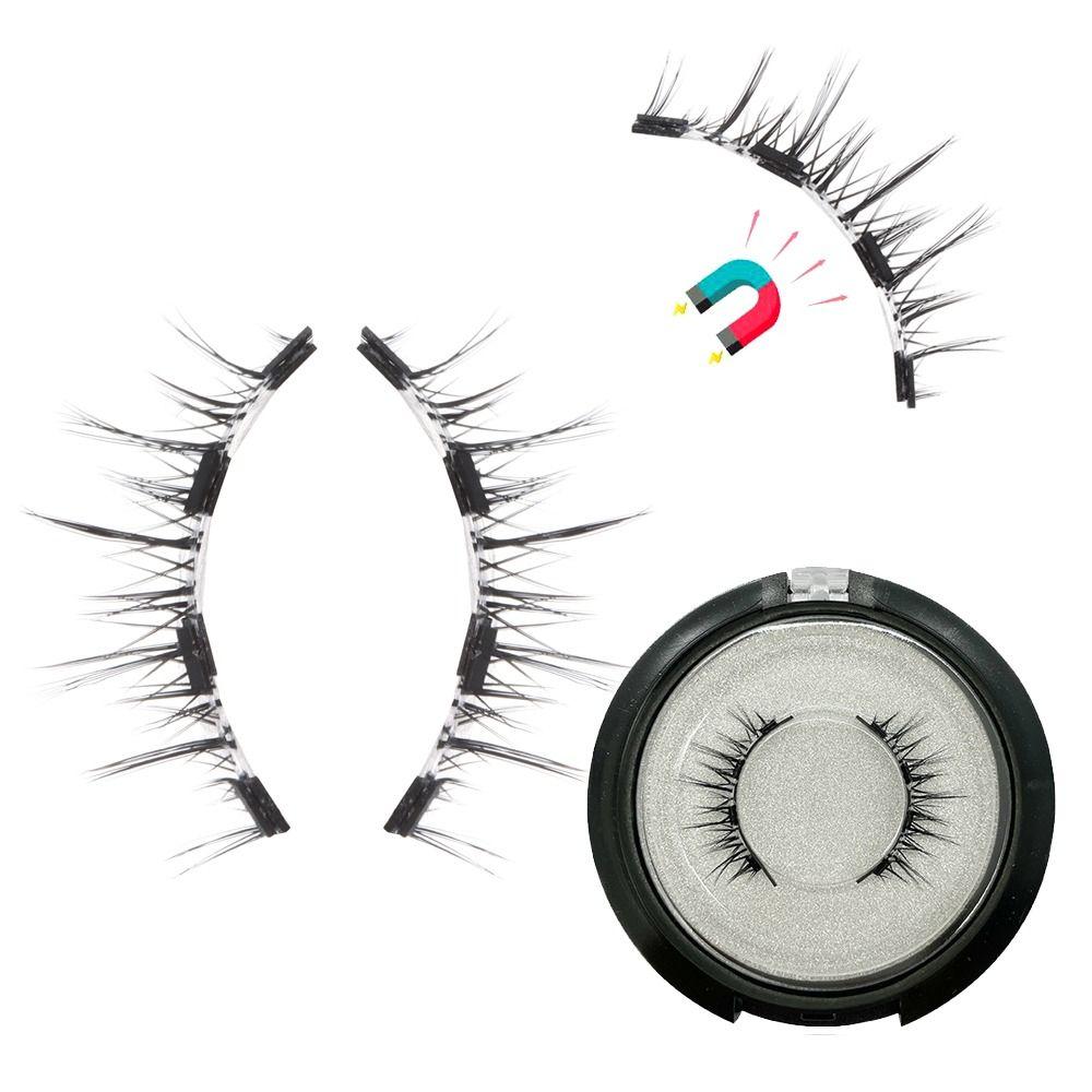 Looking Natural With Applicator Easy to Wear Eye Makeup Tools Handmade Magnetic Eyelashes