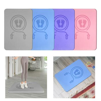 Коврик для скакалки, толщина 2 см, защита пола, шумоподавление, домашний спортзал, нескользящий коврик для прыжков, амортизация, коврик для медленного бега в помещении