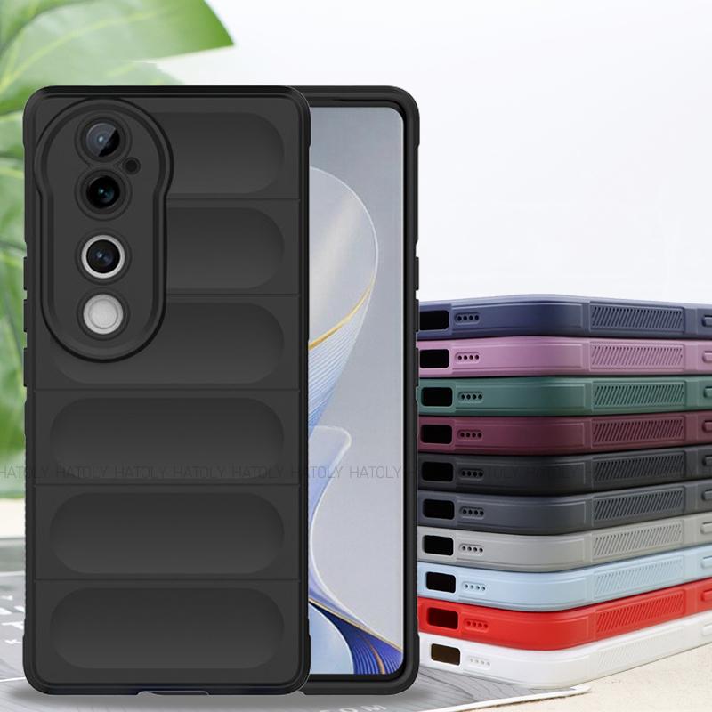 Для чехла Vivo V40 Pro Для чехла Vivo V40 V40 Pro Бампер Противоскользящий ТПУ Ударопрочный Силиконовый Защитный Чехол для Телефона Vivo V40 Pro