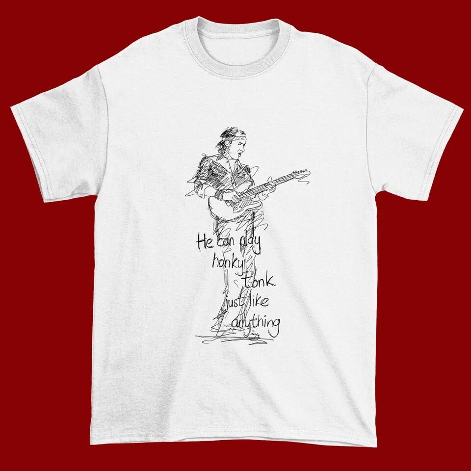 Новая базовая футболка с коротким рукавом Mark Knopfler белая, все размеры QQ378