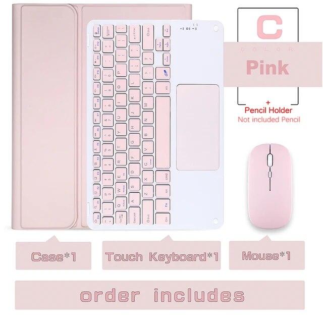 Magic Keyboard Wireless Mouse Tablet for Samsung Galaxy Tab A8 Case 10.5" Tab A7 S7 FE Puls 12.4" Tab S8 11" Tab S6 Funda Cover