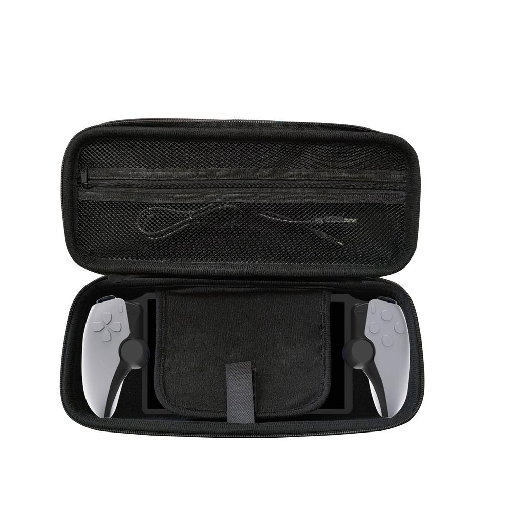 PS5 Portal EVA Hard Shell Case Remote Player, Shockproof Portable Protective Bag Anti-drop Travel Storage Case with Mesh Pocket (Only Case)
