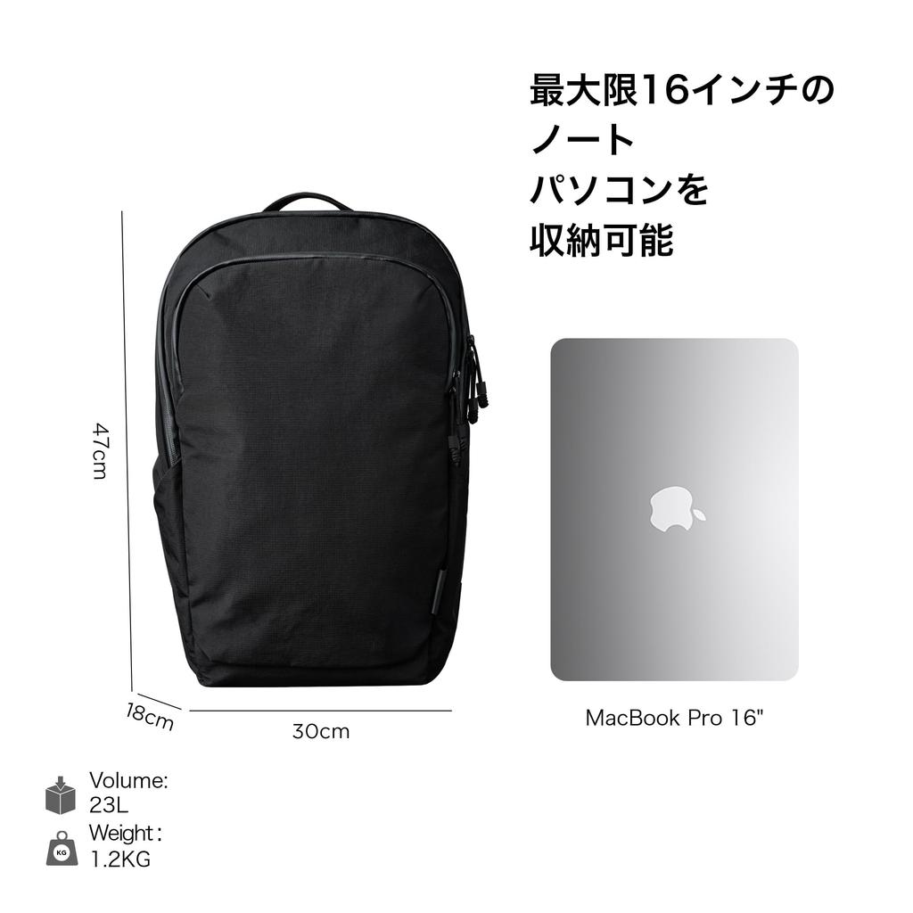 Рюкзак ALPAKA Bravo, вместимость 23 л, подходит для 16-дюймовых ноутбуков, имеет мягкое отделение, изготовлен из водоотталкивающей ткани Axoflux 400D, идеально подходит для