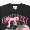 Ganni Women S raSpberry Logo Knit A1070276 252
