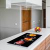 GLASS PROTECTIVE PLATE FOR STOVE 90x52 FRUIT