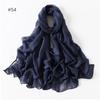 58 Colors Women Candy Color Voile Scarf Plain Solid Pashmina Female Warm Cotton Viscose Scarves Blanket Shawls And Wraps Bufanda