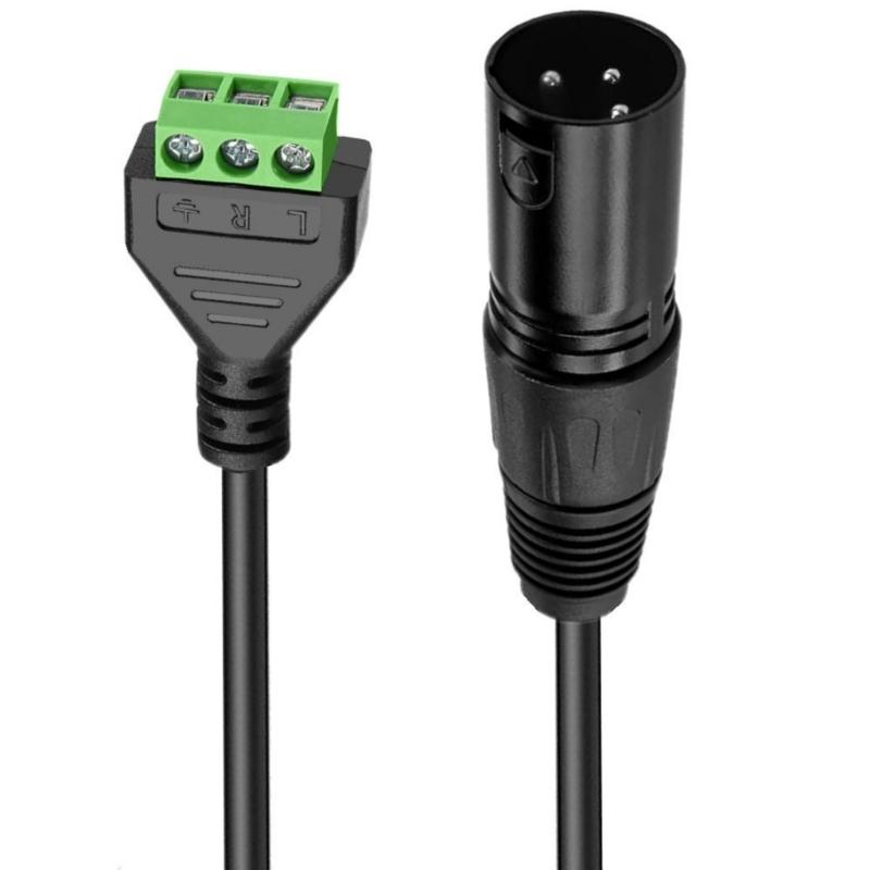 Беспаечный 3-жильный XLR-адаптер Звуковой кабель Замена с помощью отвертки для звукового оборудования и выступлений Простота использования