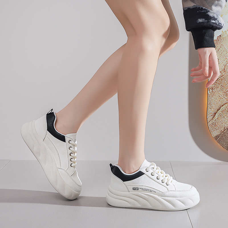 Резиновая подошва ПУ кожа Женские летние мокасины Повседневная женская обувь Распродажа Черные Белые Кроссовки Спорт Необычные Посетители