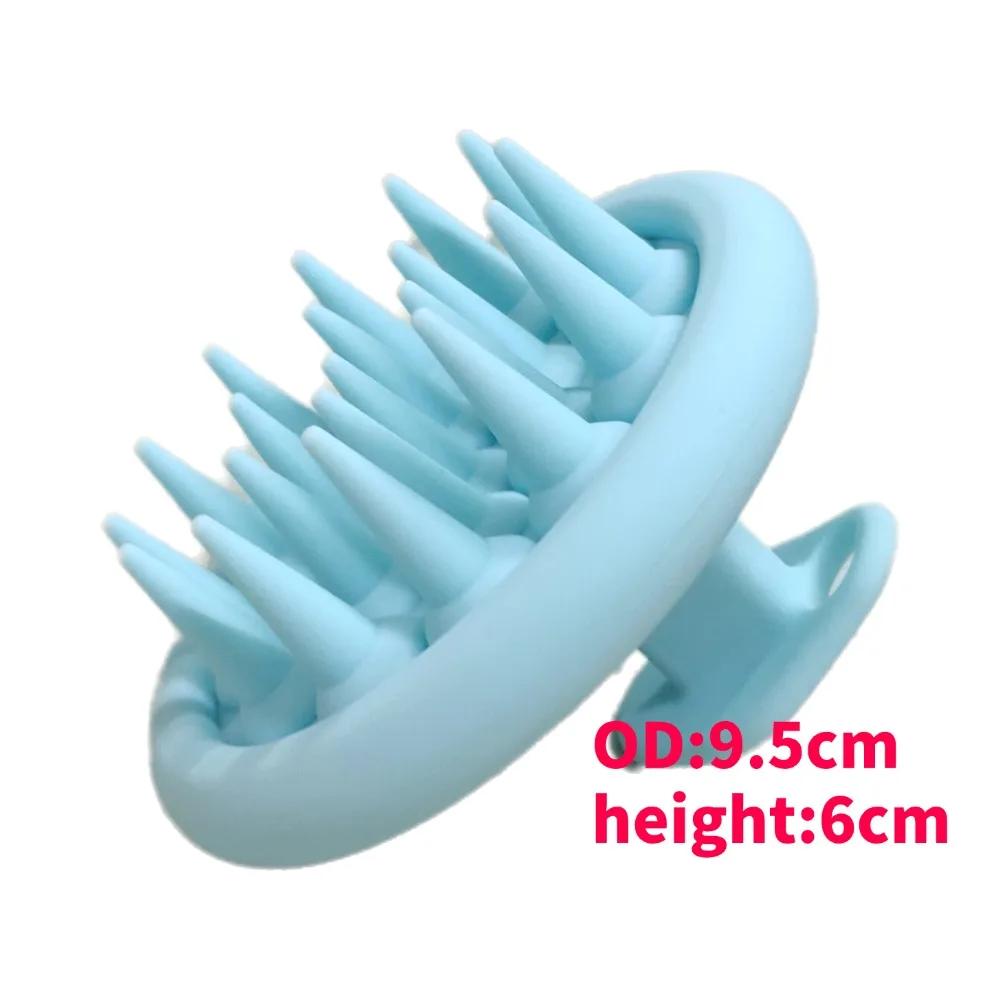 Silicone Shampoo Brush Hair Massager body scrubber Head Scalp Massage Comb Body Massage scrubber Bath Salon Hairdressing Tools