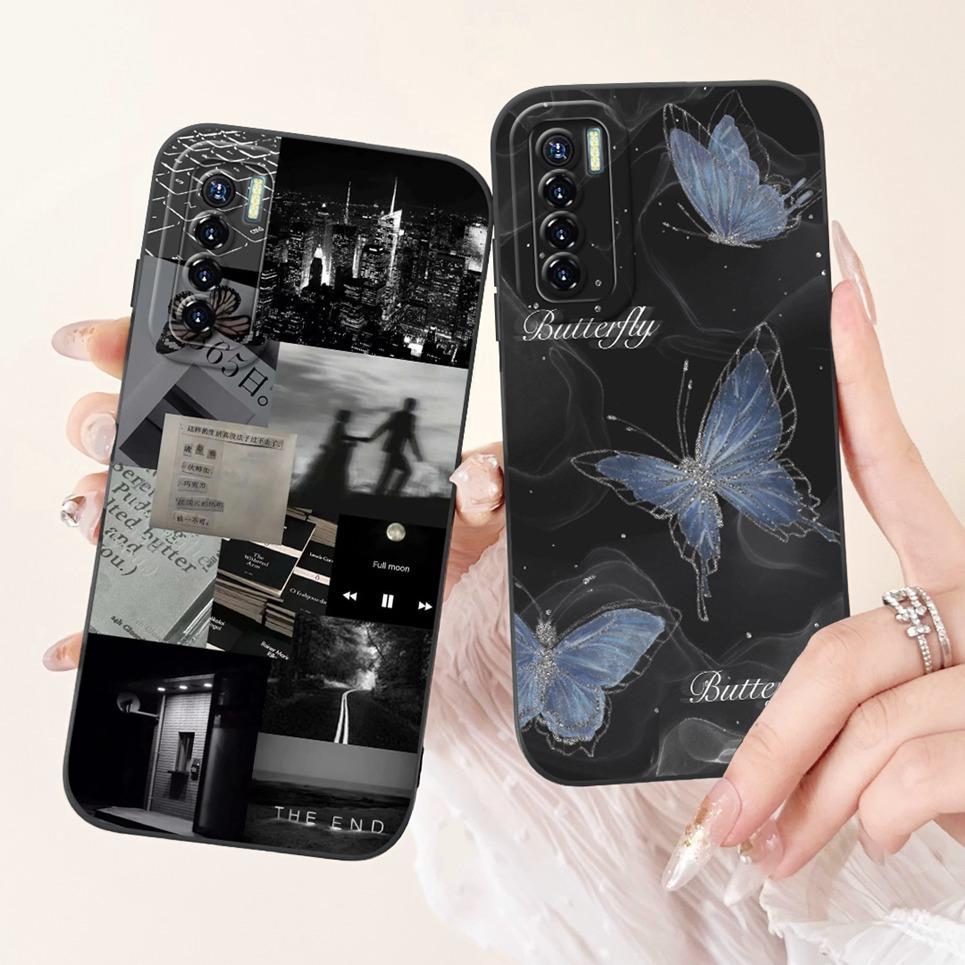 Роскошная модная задняя крышка для Tecno 17 17P 17 Pro CG6 CG7 CG8 Чехол Мягкий силиконовый чехол для телефона Кролик Кошка Цветок Панда Funda Etui