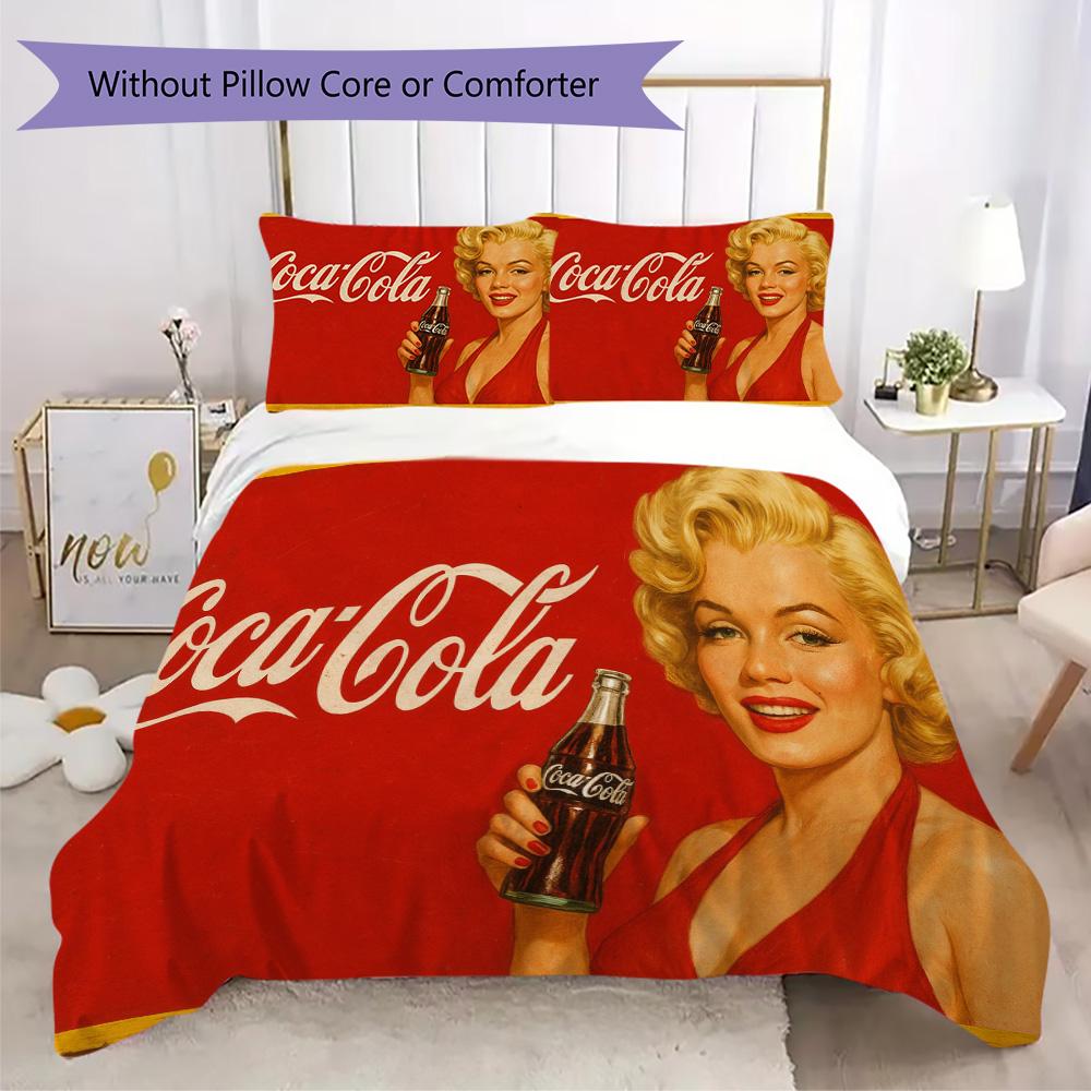 Christmas gift Halloween themed cola beverage Coca Cola provides comfortable bedding covers and pillowcases for home use (without core) K19