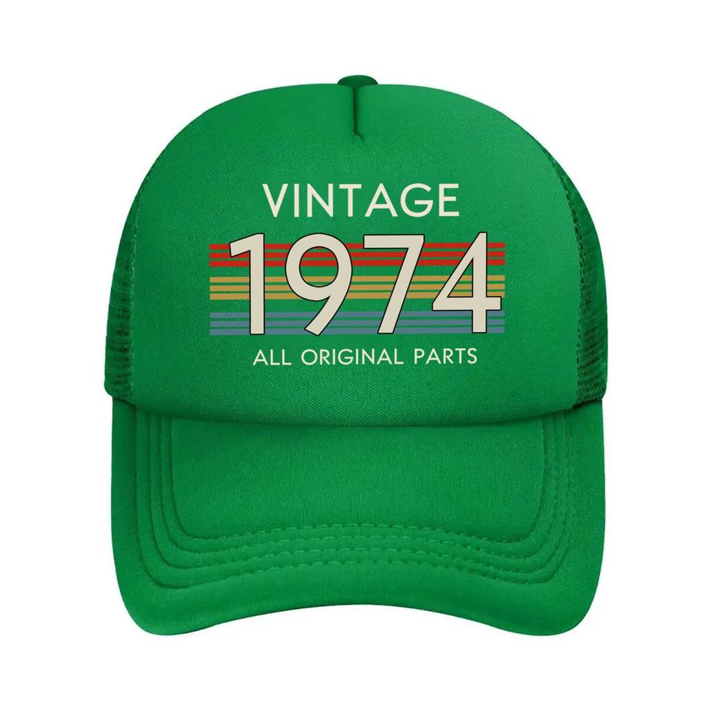 Vintage All Original Parts design Mesh Baseball Caps Unisex Women Retro Sun Breathable Snapback Caps Dad Spring Hats