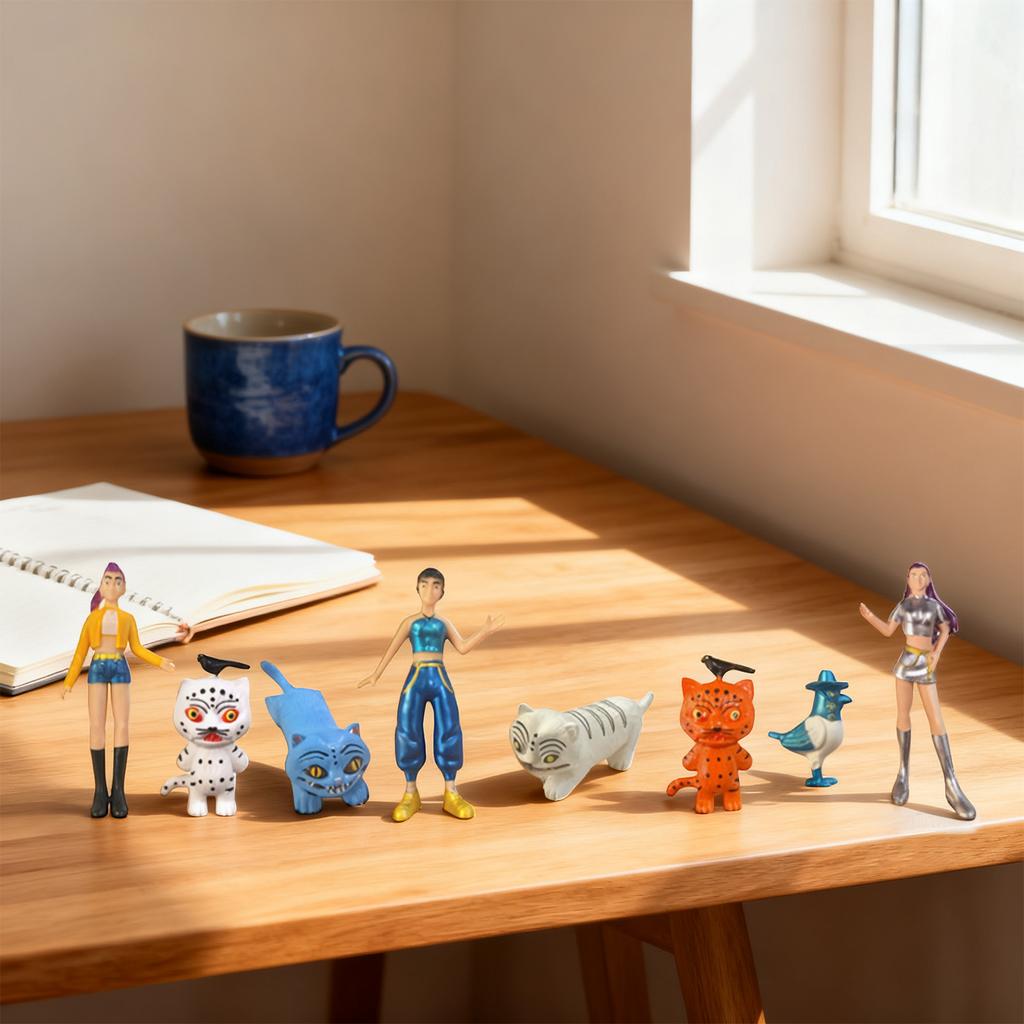 Non-movable Doll Collection Version Scale Doll Desktop Ornaments