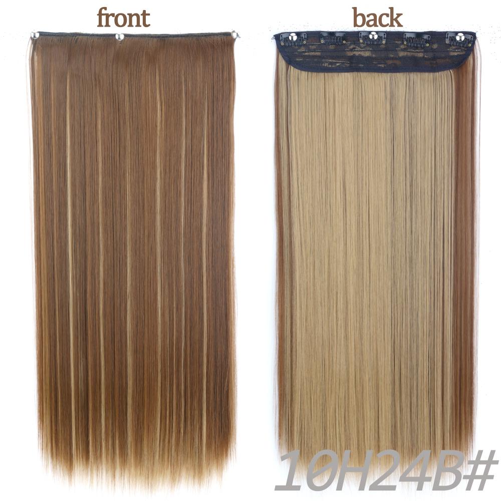 MERISIHAIR Длинные волнистые синтетические волокна 22 дюйма 5 зажимов для наращивания волос Волнистые прямые волосы Черный Коричневый Блондинка Повседневная одежда