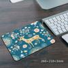 210*260*3mm Mouse Pad Non-Slip Office Tables Desk Mat Oil Painting Style Mouse Carpet Rubber Base Desktop Pad