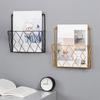 Modern Wall Mounted Magazines Newspaper Storage Rack Home Bedroom Hanging Book Display Shelf