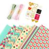 Gift Wrapping Paper Set With Geometry Design For Valentines Day And Birthdays
