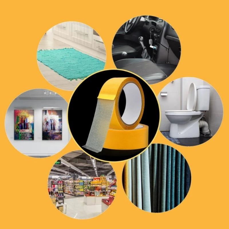 Распродажа Сверхпрочная фиксация Двусторонняя лента Сверхпрочная Полупрозрачная сетка Водонепроницаемая Без следов Мощная сетчатая ковровая клейкая лента