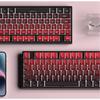 Xiaomi 2026 Keycap for 60/64/84/98/108 Gaming Mechanical Keyboard MX Switch 135 Keys OEM PBT Side Engraved Red and Black Gradient Color
