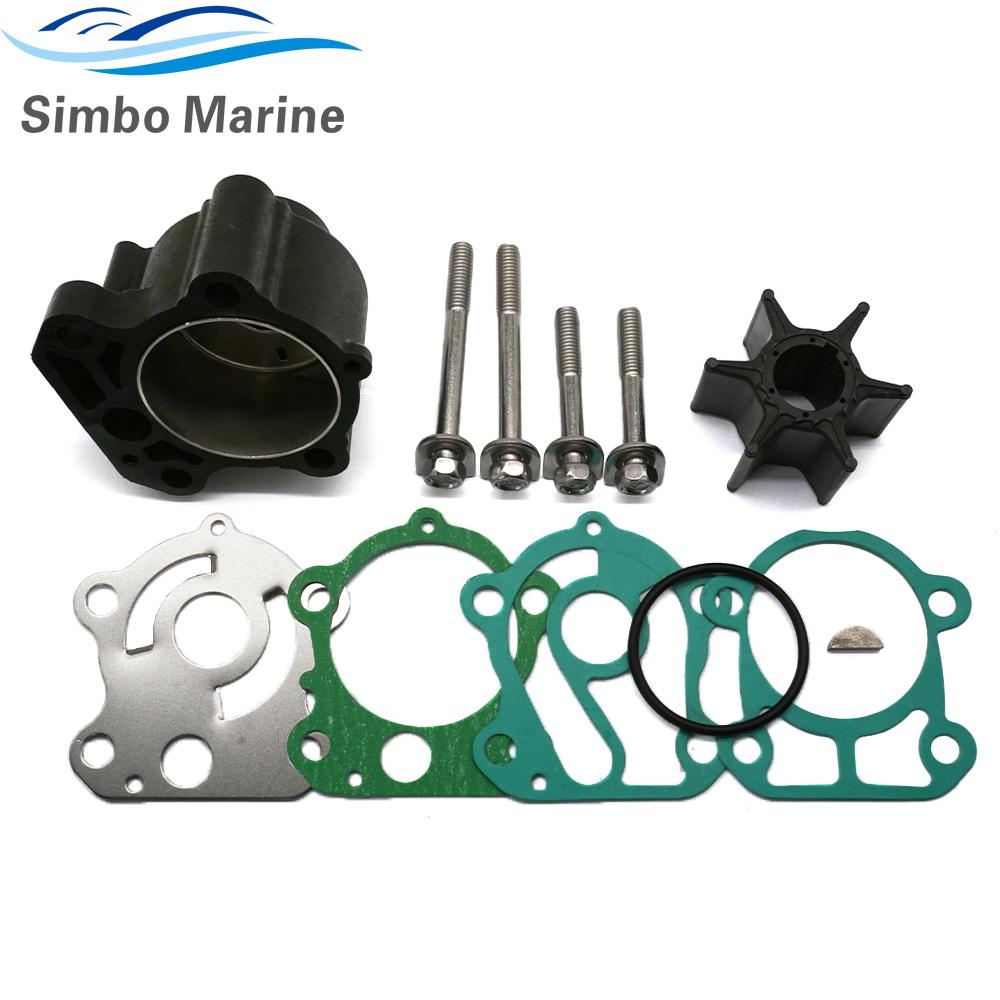 67F-W0078 67F-44311 Water Pump Repair Kit With Housing for Yamaha Outboard 2 Str 100HP 4 Str 75-100HP Models Engine GLM 12275
