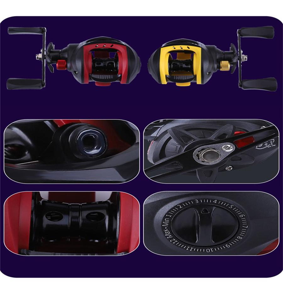 FTK Рыболовная катушка с шарикоподшипником из нержавеющей стали 19+1BB и магнитной тормозной системой для ловли в соленой и пресной воде, 8.1:1