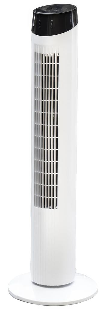 Tower Automatic Left and Right Bladeless Powerful Air 3 Levels of Air Volume 3 LED Maximum Wind Speed of Remote Control 9 Hour Heat Stroke and Heat