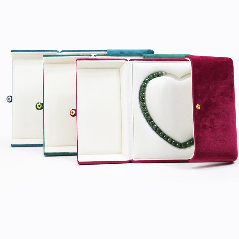 Velvet Dual-Opening Jewelry Box for Rings, Bracelets, Necklaces, and Sets