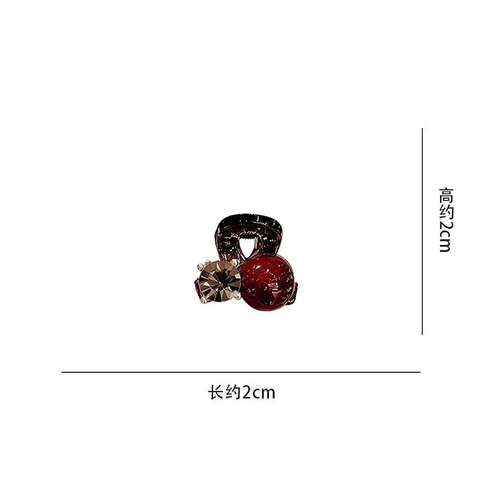 Holder Daily Use Sweet Headwear French Mini Hair Claws for Women Girls Rhinestone Bangs Ponytail Styles Pearl Shark Clips